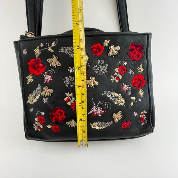 Call It Spring Black and Red Mini Bag with Embroidered Design - Picture 8 of 11